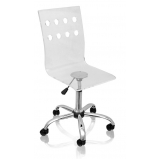 Cadeiras em Acrílico com Rodinhas