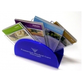 Display de Chão em Acrílico para Folhetos