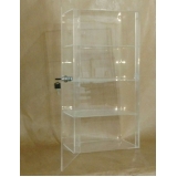 expositores em acrílico com chave preço Porto Velho