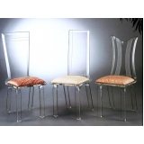 jogo de cadeiras em acrílico Vitória