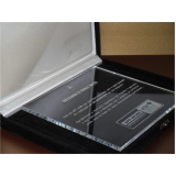 placas de homenagem de acrílico Maceió