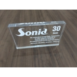 placas de homenagem em acrílico Rio Branco