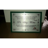 placas de homenagem para pastores Salvador