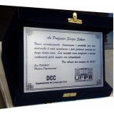 Placas de Homenagem para Paraninfo