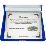 Placas de Homenagem para Pastores