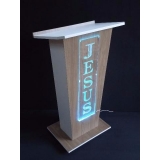 púlpito de acrílico com led preço Natal