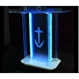 Púlpito de Acrílico com Led