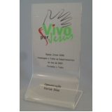 troféu acrílico redondo preço Fortaleza