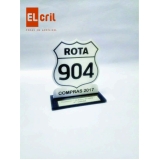 troféu criação em acrílico Vitória