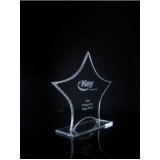 troféu de acrílico Belém